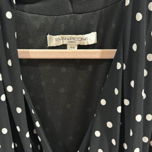 NWT Evan Picone Evening Black Maxi dress size 18W - Picture 2 of 6